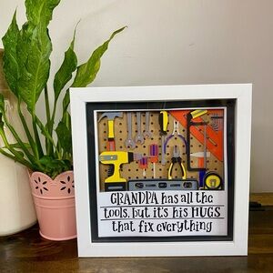 3D Grandpa Shadowbox